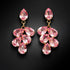 Серьги "Amber II (Light Rose)" с кристаллами Preciosa™